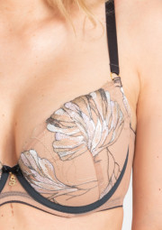 Biustonosz usztywniany A332 push-up Eteri antracytowy Biustonosz usztywniany A332 push-up Eteri antracytowy