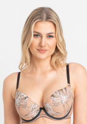 Biustonosz usztywniany A332 push-up Eteri antracytowy Biustonosz usztywniany A332 push-up Eteri antracytowy