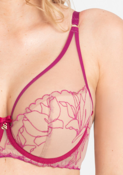 Biustonosz Irina A338 fuksja push-up