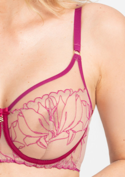 Biustonosz Irina A143 fuksja miękki