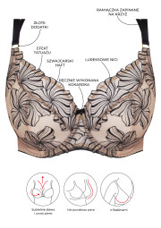 Biustonosz Roma A125 tattoo miękki Biustonosz Roma A125 tattoo miękki