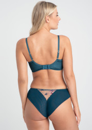 Majtki brazyliany Olette M300 morski w kwiaty Majtki brazyliany Olette M300 morski w kwiaty