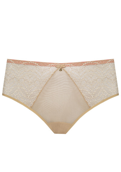 Figi koronkowe Charlotte B400 beżowy
