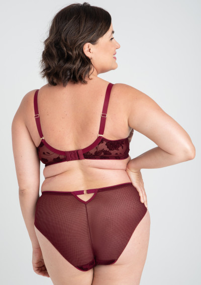 Biustonosz braletka Adelina A125 rubinowy miękki