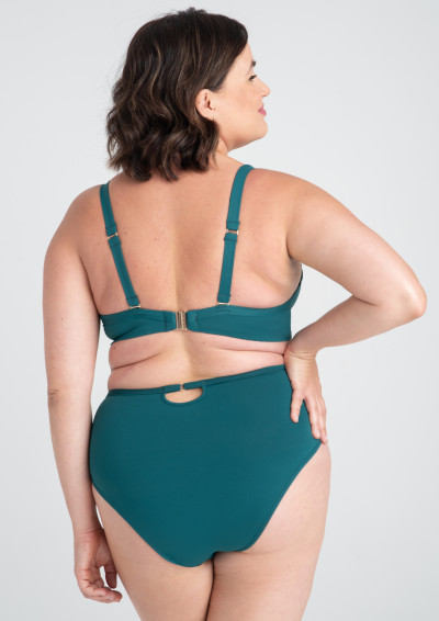 Biustonosz plażowy na duży biust Naia A922 morski miękki