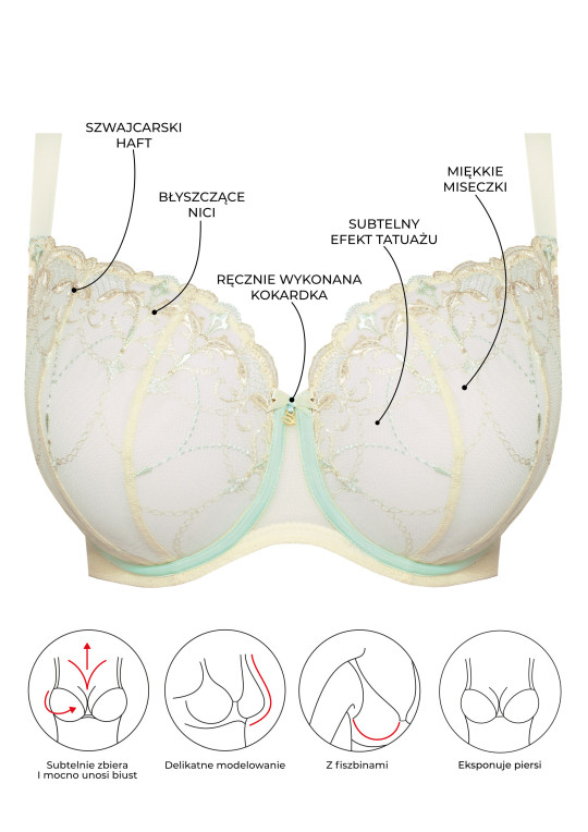 Biustonosz Laura A145 biszkoptowy miękki