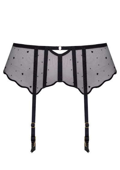 Pas do pończoch Melania F50 czarny