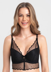 Biustonosz Melania A475 czarny push-up Biustonosz Melania A475 czarny push-up