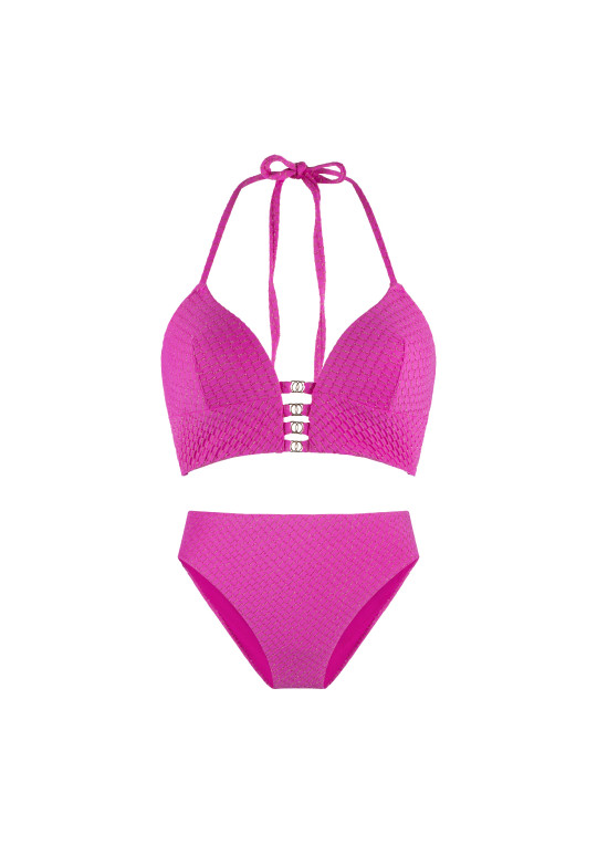 Strój plażowy dwuczęściowy Fuchsia SET fuksja