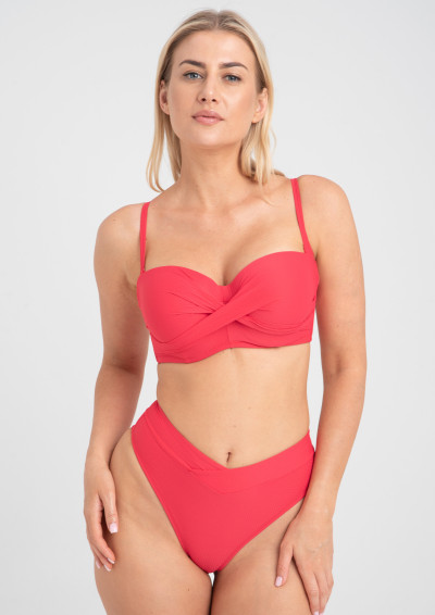 Biustonosz kąpielowy Kaia A450 malinowy bardotka