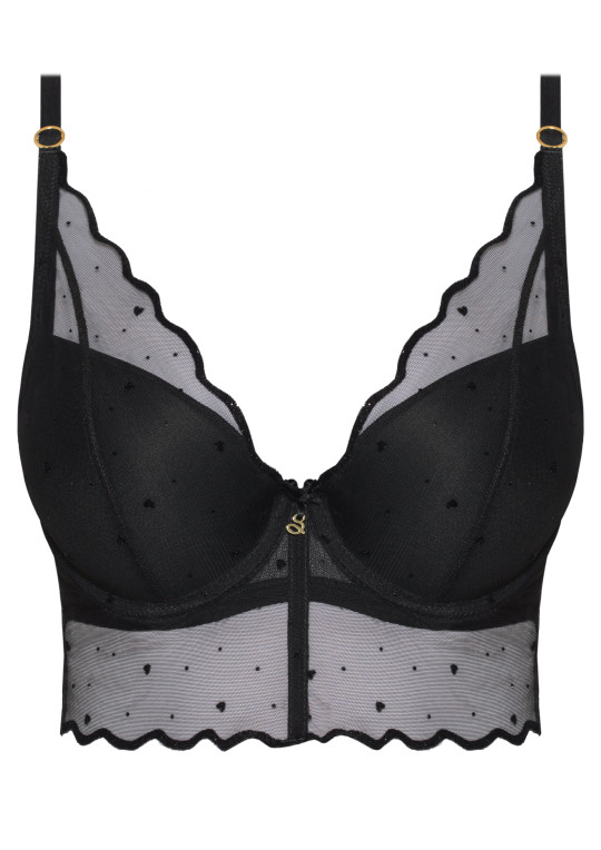 Biustonosz Melania A475 czarny push-up Biustonosz Melania A475 czarny push-up
