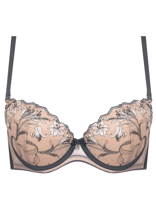 Biustonosz Eliza A332 grafitowy push-up Biustonosz Eliza A332 grafitowy push-up