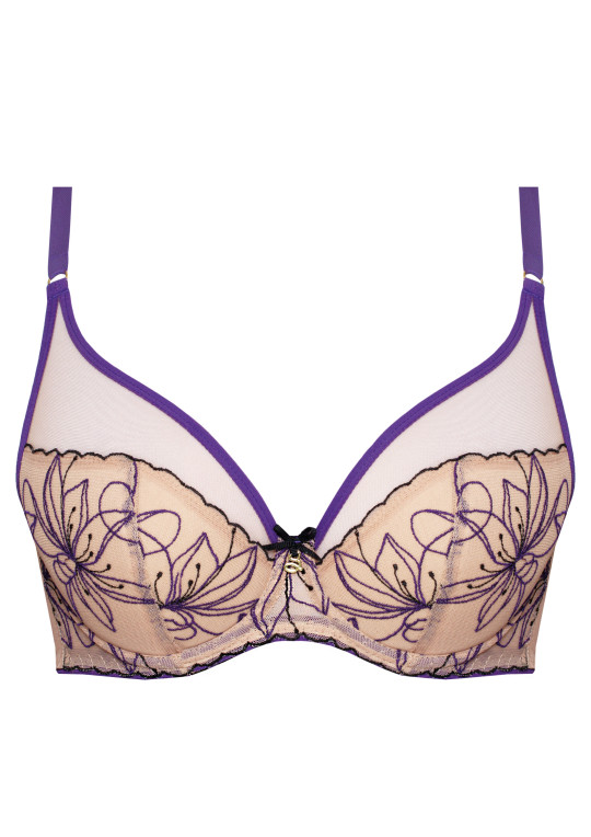 Biustonosz Harper A338 purpurowy push-up Biustonosz Harper A338 purpurowy push-up