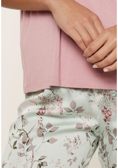 Piżama 7916SET różowy z printem