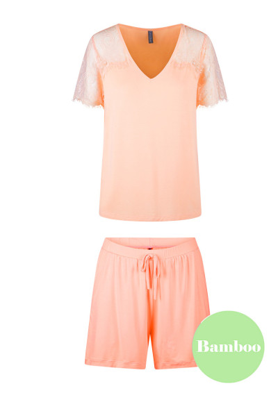 Piżama 7918SET brzoskwiniowy