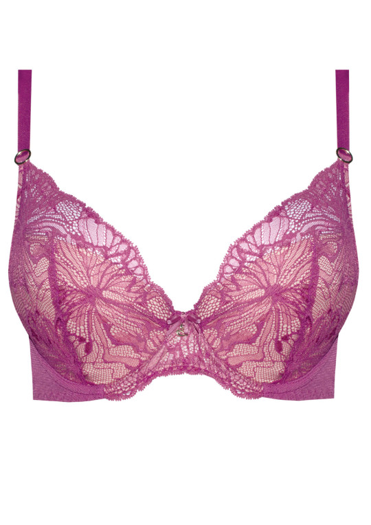 Biustonosz Mila A332 malinowy push-up Biustonosz Mila A332 malinowy push-up