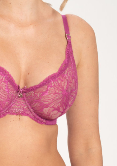 Biustonosz Mila A152 malinowy miękki