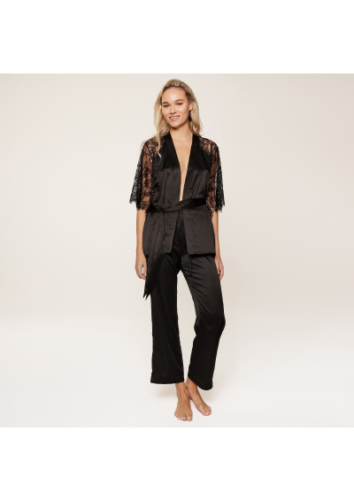 Piżama Black 8007SET czarny