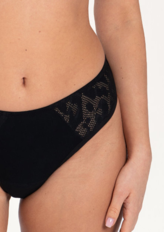 Brazyliany menstruacyjne Alex MM302 czarny