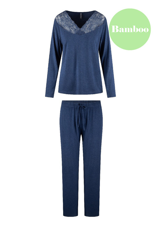 Piżama Dark Denim 8102 granatowy