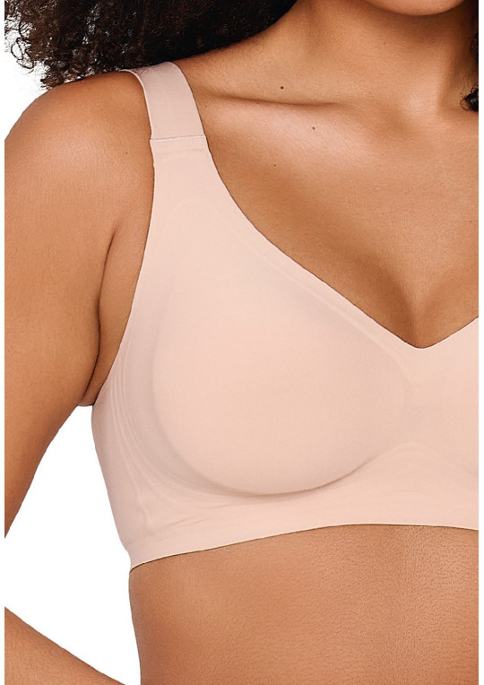 Biustonosz bez fiszbin Daily beżowy