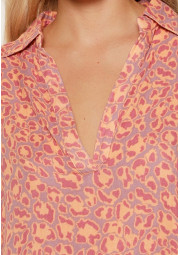 Koszula nocna Leopard Print 8115 różowy