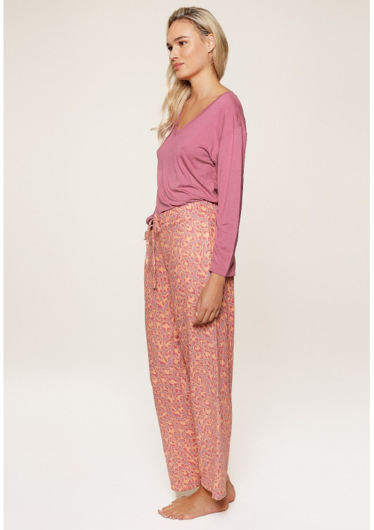 Piżama Leopard Print 8114 różowy