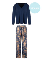 Piżama Tie-Dye Dark Denim 8105 granatowy Piżama Tie-Dye Dark Denim 8105 granatowy