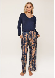 Piżama Tie-Dye Dark Denim 8105 granatowy Piżama Tie-Dye Dark Denim 8105 granatowy