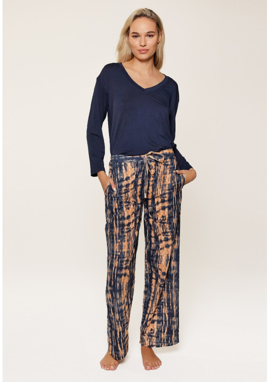 Piżama Tie-Dye Dark Denim 8105 granatowy