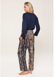 Piżama Tie-Dye Dark Denim 8105 granatowy Piżama Tie-Dye Dark Denim 8105 granatowy