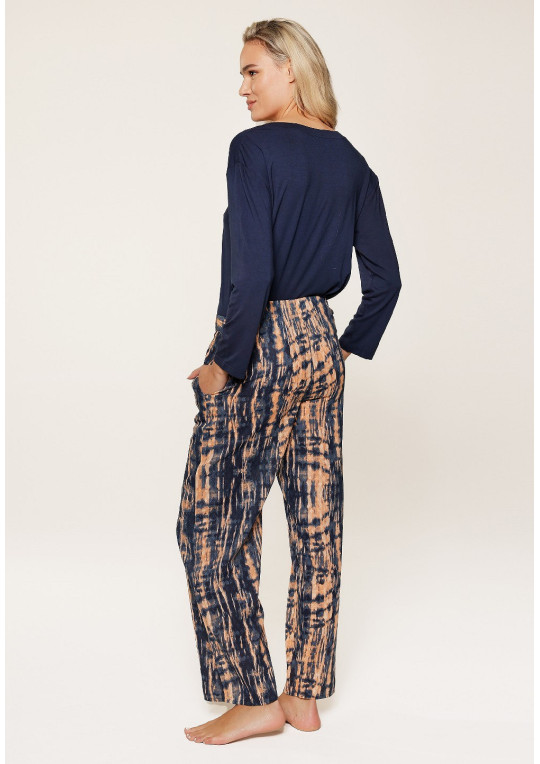 Piżama Tie-Dye Dark Denim 8105 granatowy