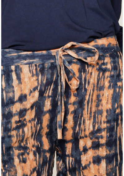 Piżama Tie-Dye Dark Denim 8105 granatowy