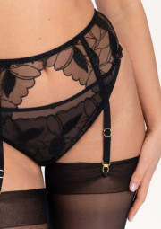 Pas do pończoch Kendall F30 czarny