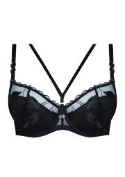 Biustonosz Kendall A337 czarny push-up