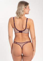 Biustonosz Silvia A145 bakłażanowy miękki