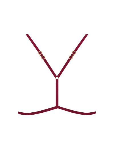 Harness Melania V100 bordowy