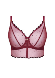 Biustonosz Melania A144 bordowy miękki