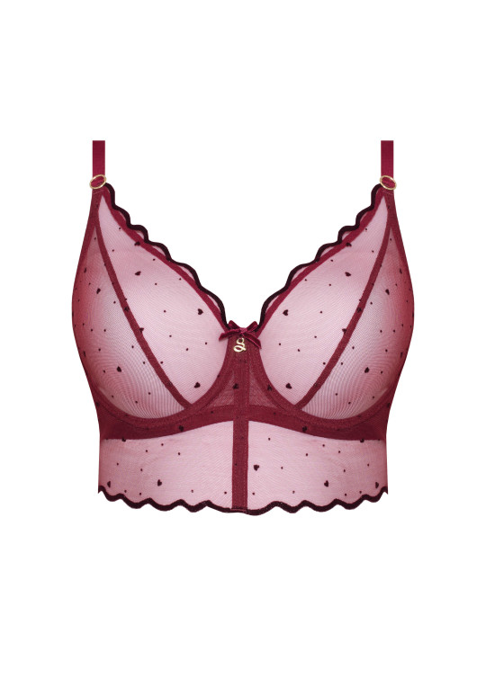 Biustonosz Melania A144 bordowy miękki