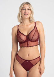 Biustonosz Melania A144 bordowy miękki