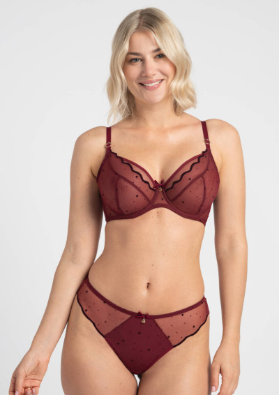 Biustonosz Melania A123 bordowy miękki