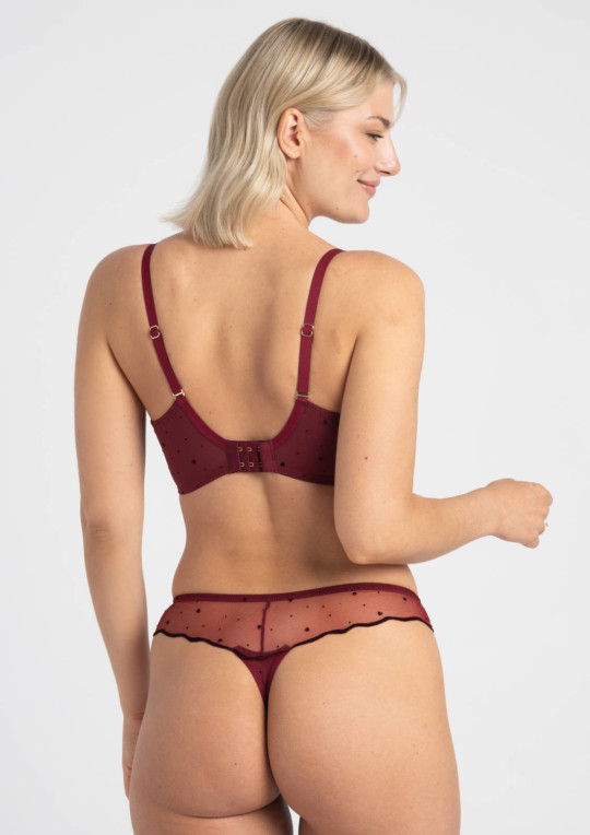 Biustonosz Melania A123 bordowy miękki