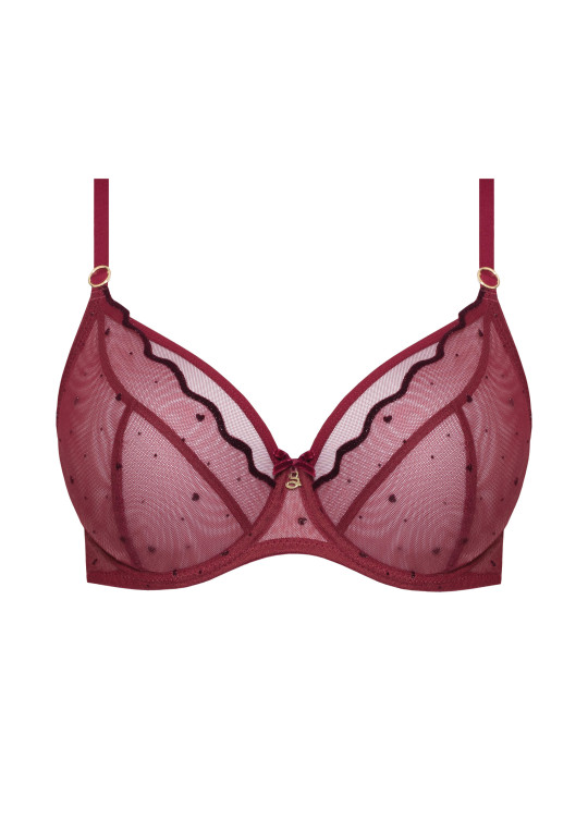 Biustonosz Melania A123 bordowy miękki