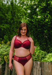 Biustonosz Melania A910 bordowy miękki