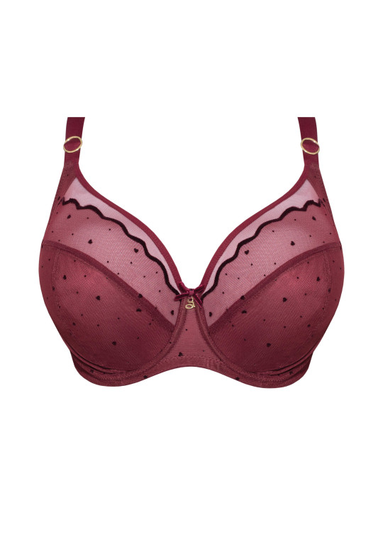 Biustonosz Melania A910 bordowy miękki