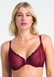 Biustonosz Melania A152 bordowy miękki