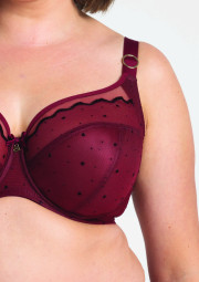 Biustonosz Melania A910 bordowy miękki