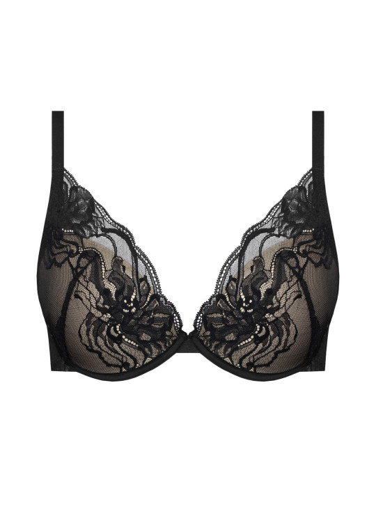 Biustonosz Mystery A479 czarny push-up