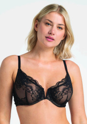 Biustonosz Mystery A152 czarny miękki Biustonosz Mystery A152 czarny miękki