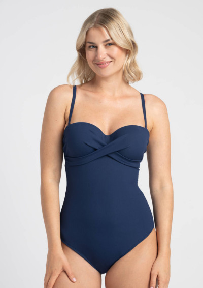 Kostium plażowy jednoczęściowy Venus I650 granatowy